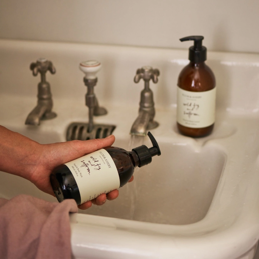 P&A Wild Fig & Saffron Hand Soap and Lotion Set, 300ml