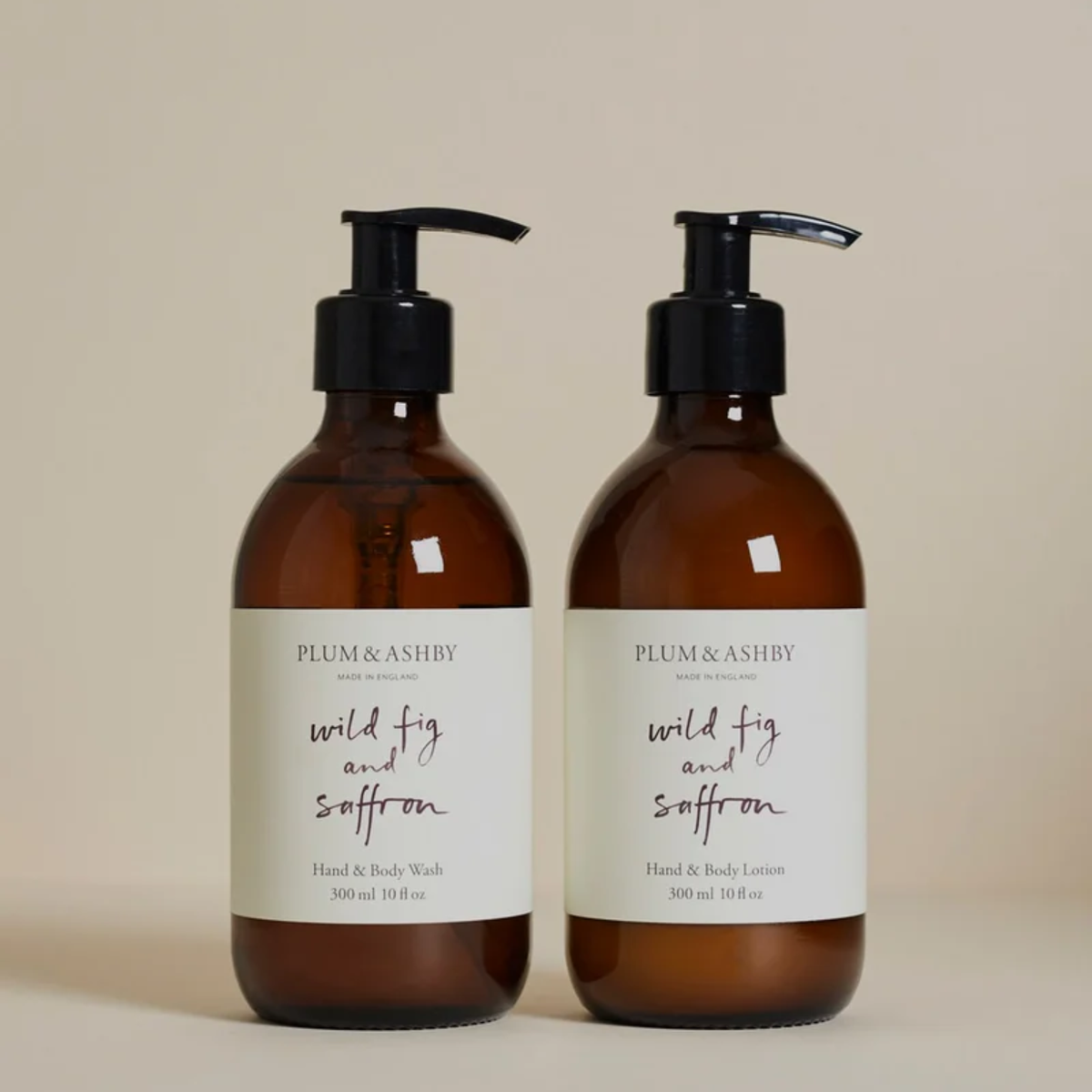 P&A Wild Fig & Saffron Hand Soap and Lotion Set, 300ml