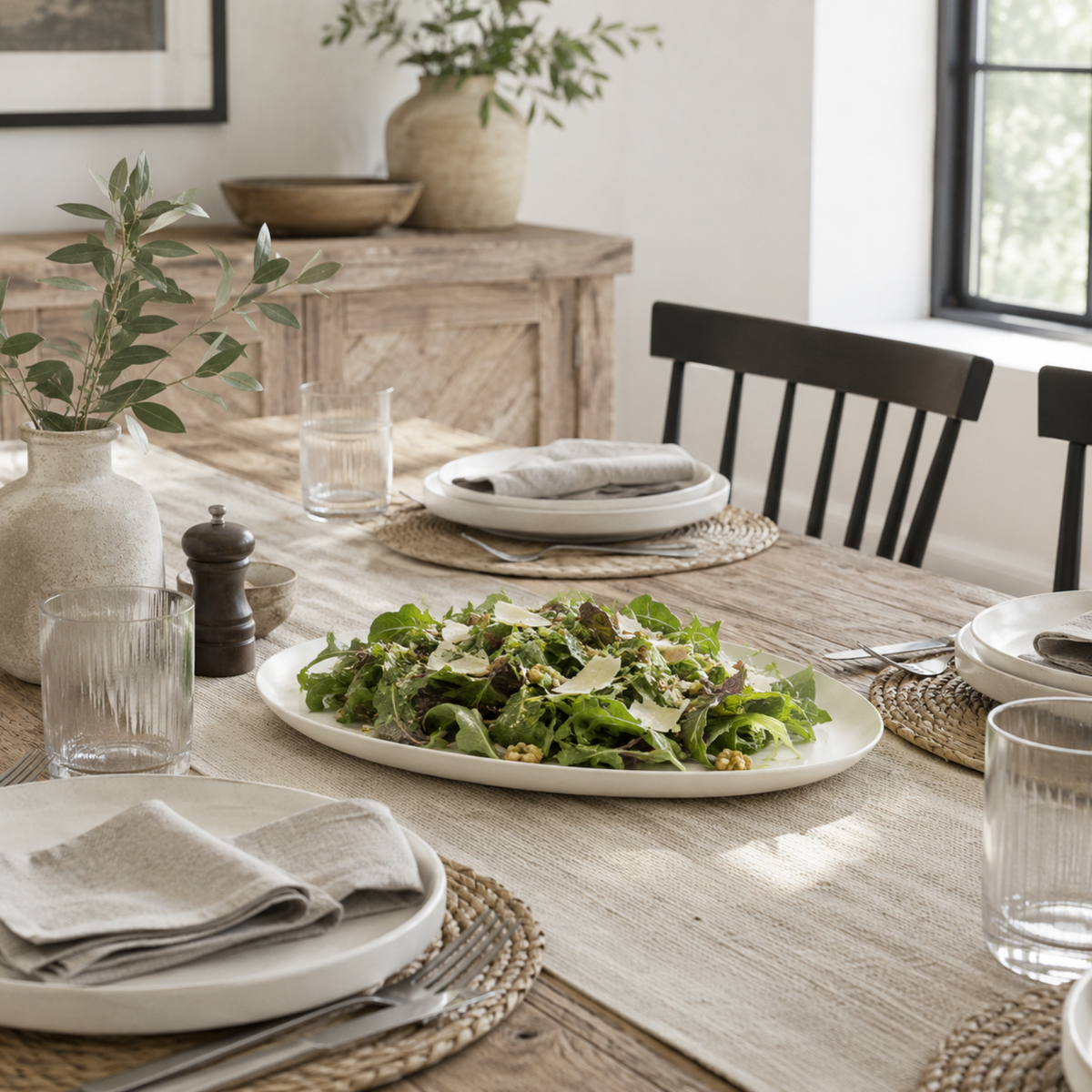 Kotao Medium Metal Plate - Cream