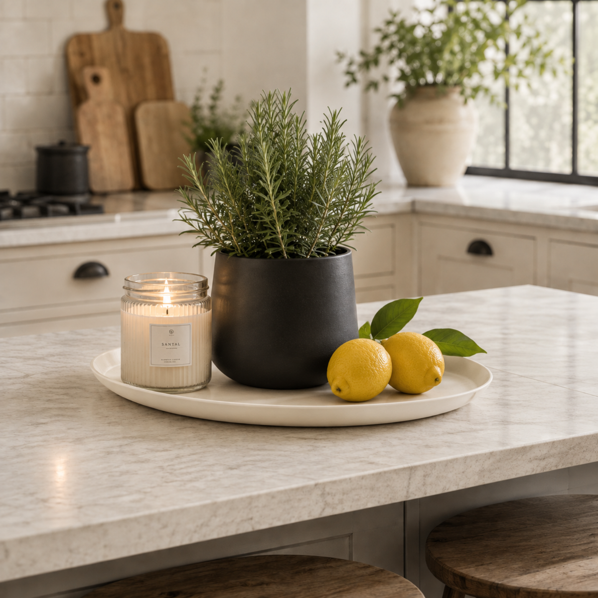 Kotao Large Metal Plate - Cream