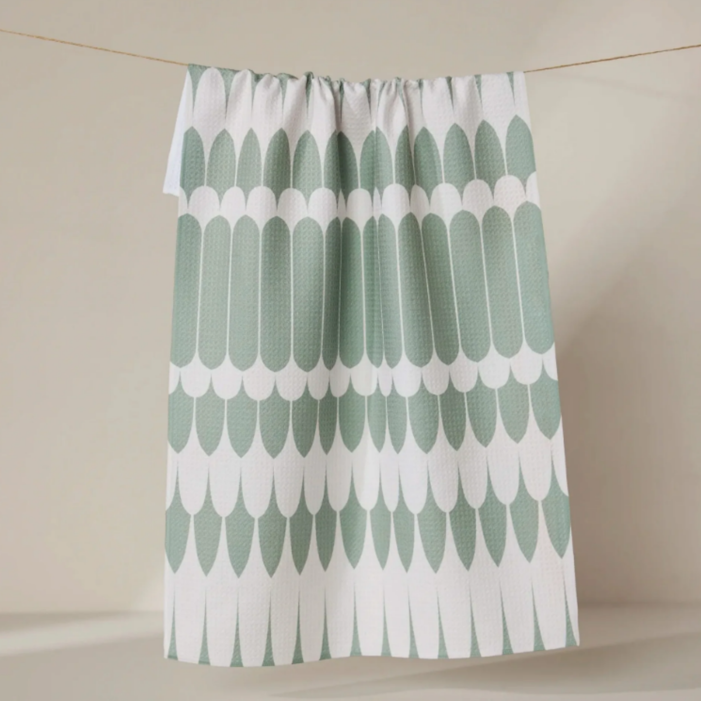 Geometry Salle Verte Tea Towel