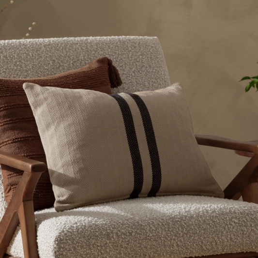Benton Cotton Cushion in Natural