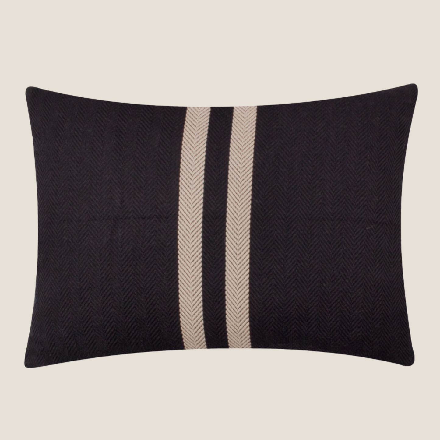 Benton Cotton Cushion in Black