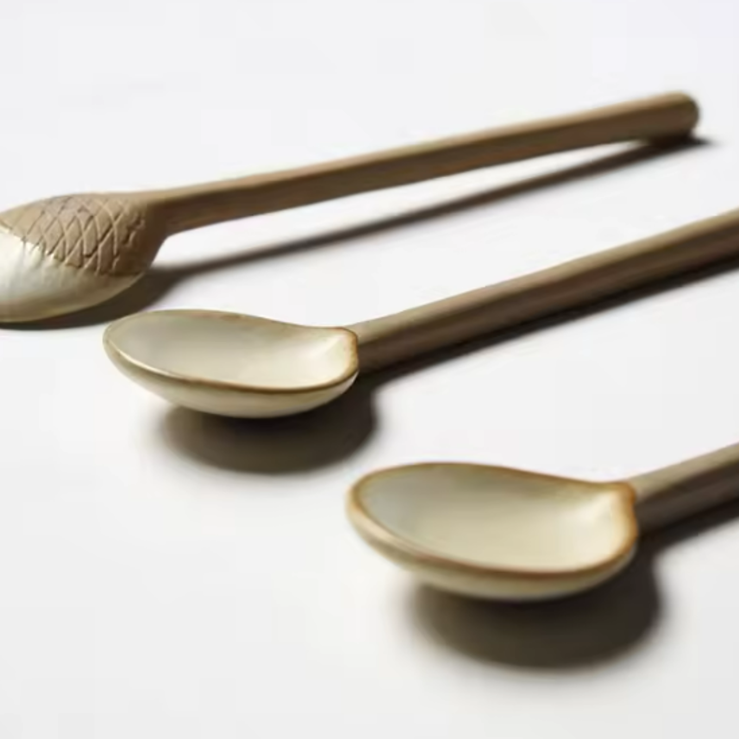 Ceramic 10cm Teaspoon - Matt Beige