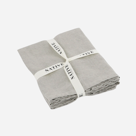 Native Natural - Set of 4 Linen Napkins in Natural