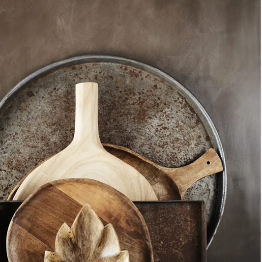 Solstice Large Round Iron Tray