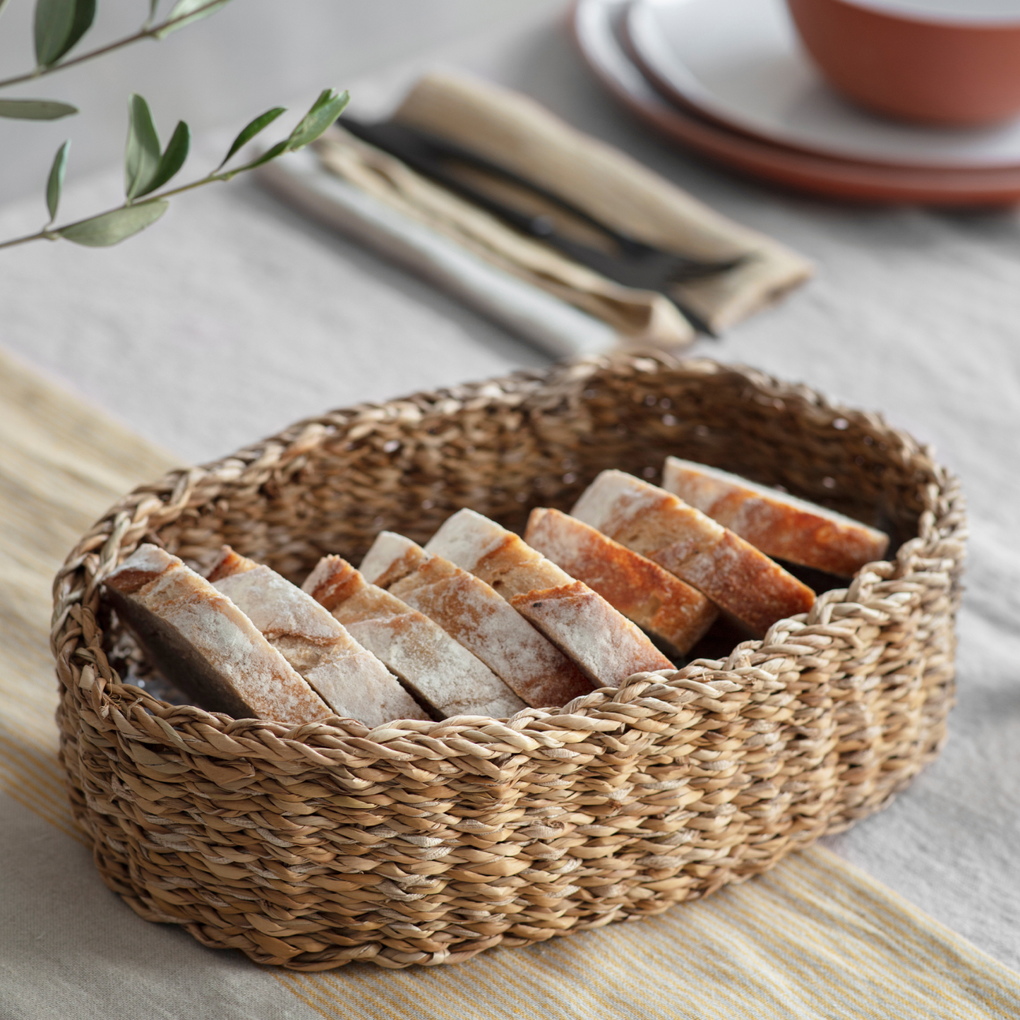Brading Oval Basket in Natural