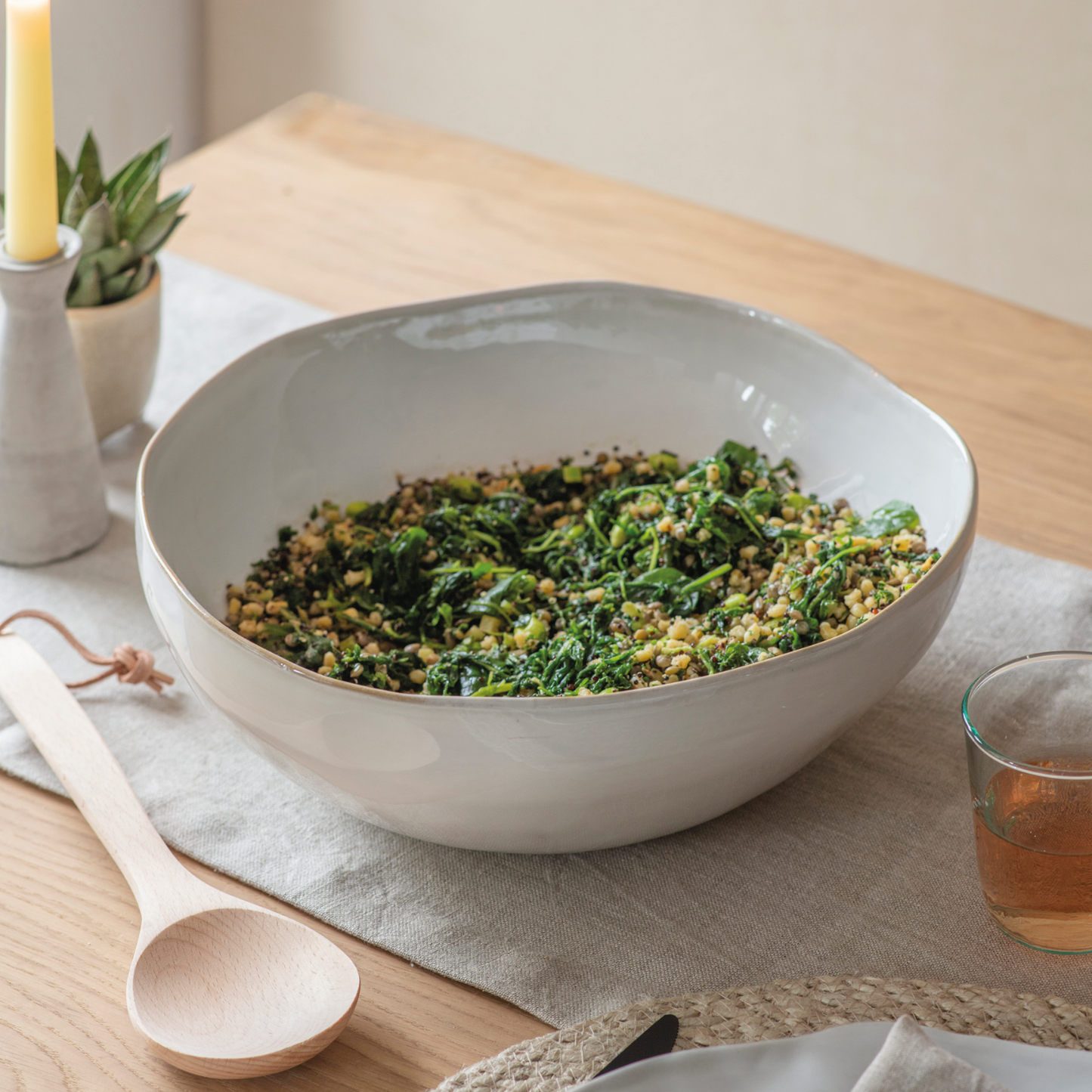 Ithaca Salad Bowl in White