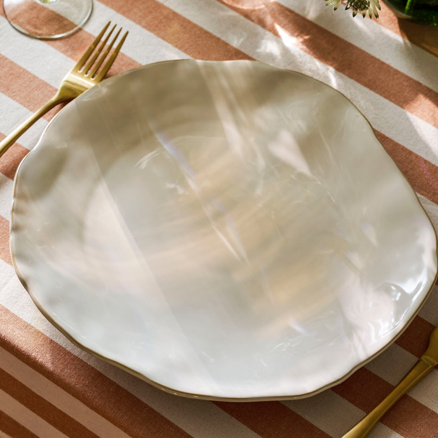 Ithaca White Large Plate