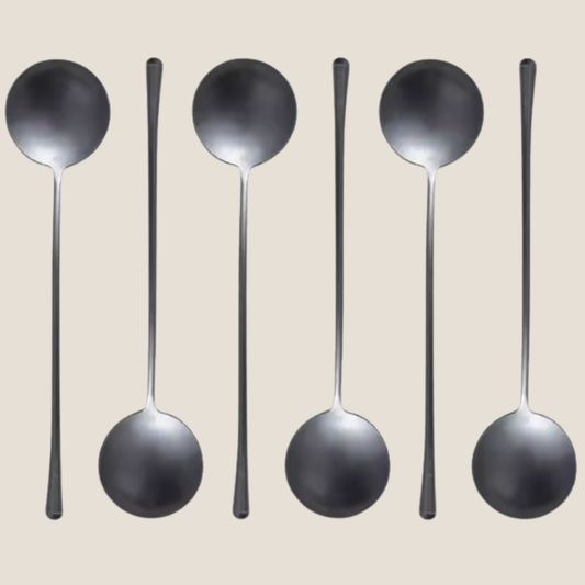 Matt Silver Large Serving Spoon