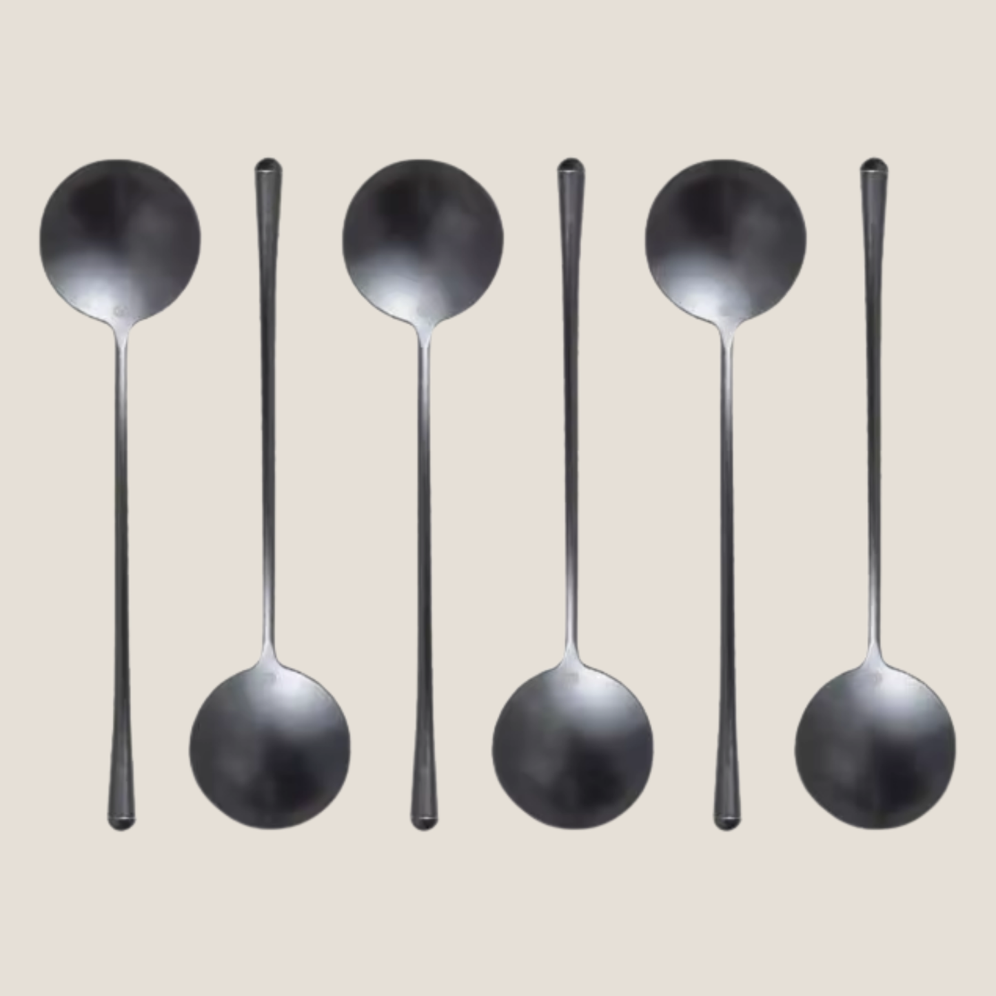 Matt Silver Small Serving Spoon