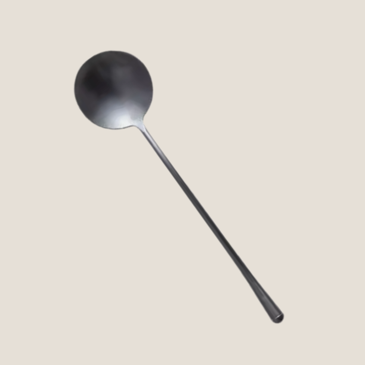 Matt Silver Small Serving Spoon