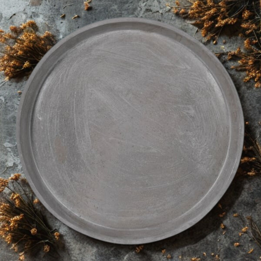 Large Cement Decorative Plate