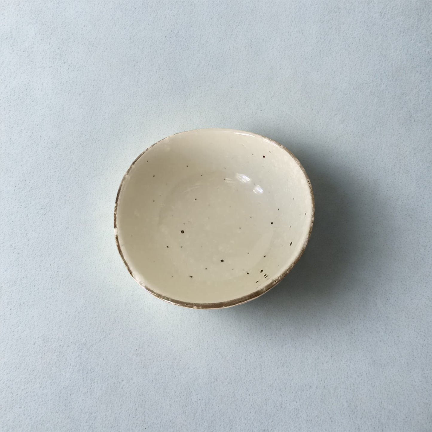 White Fleck Uneven Tapas Bowl