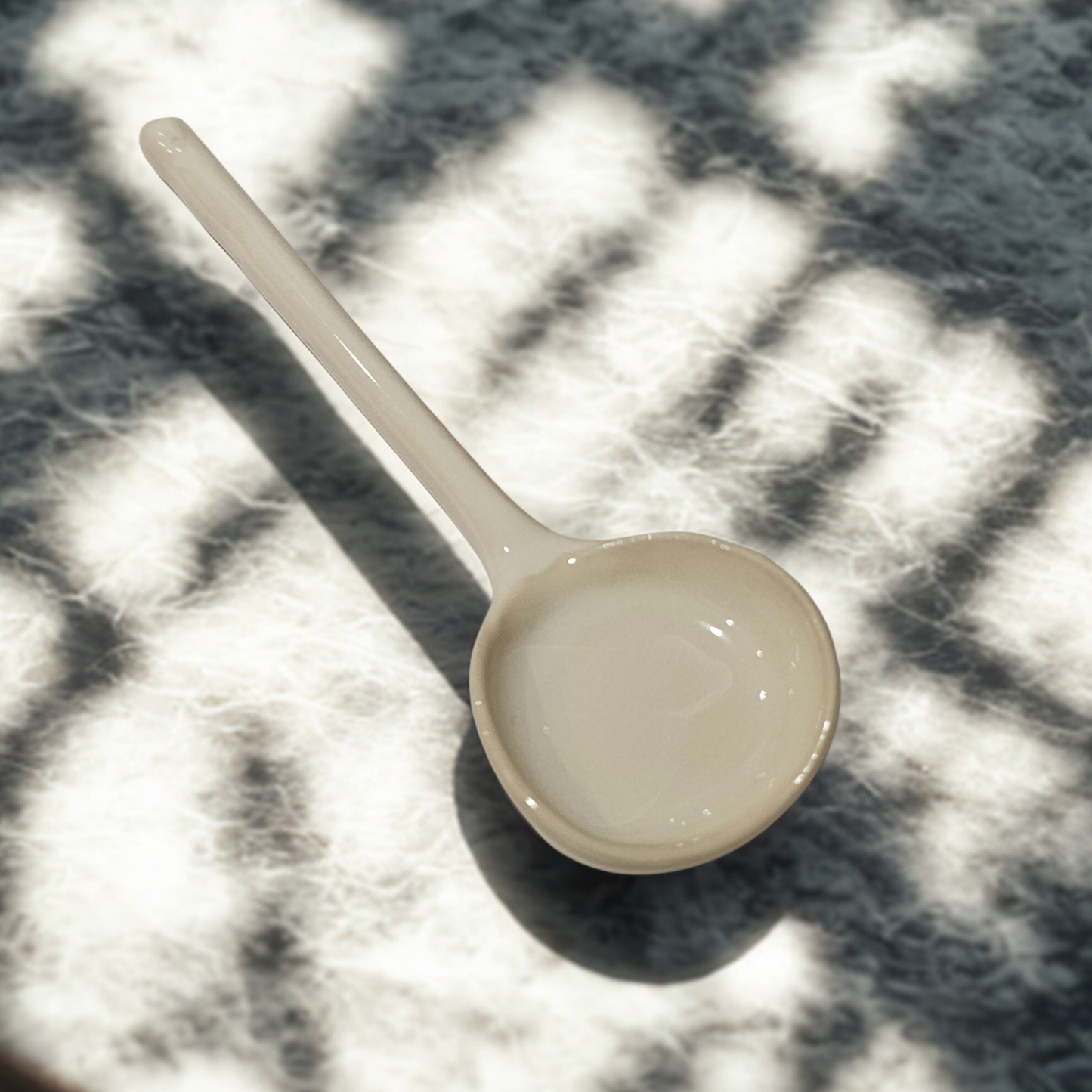 Ceramic 16cm Soup/Dip Spoon - White