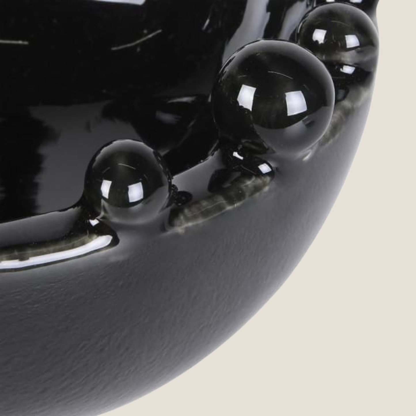 Black Trinket Bobble Bowl