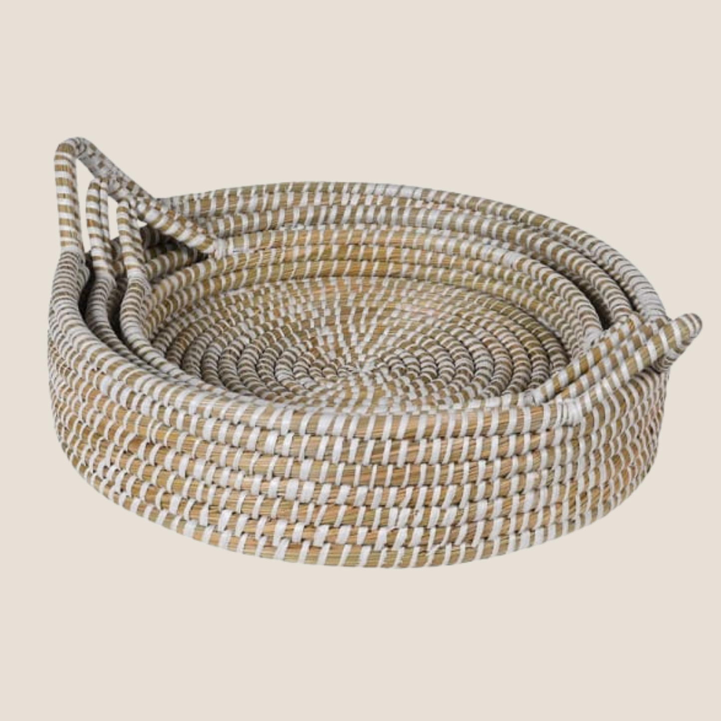 Woven Round Trays, Set of 3