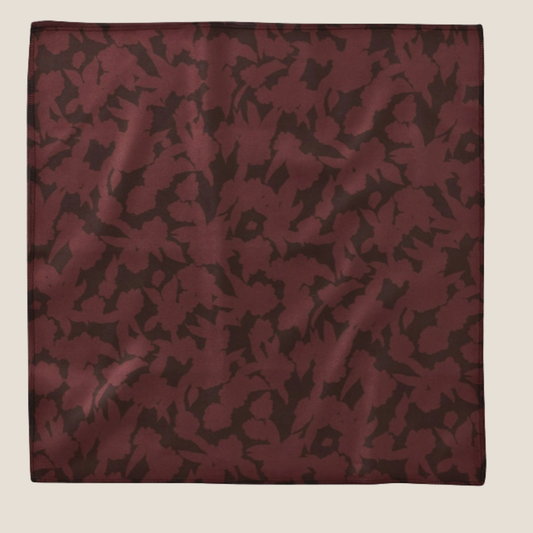 Geometry Wild Wood Maroon Dinner Napkin, 6pk