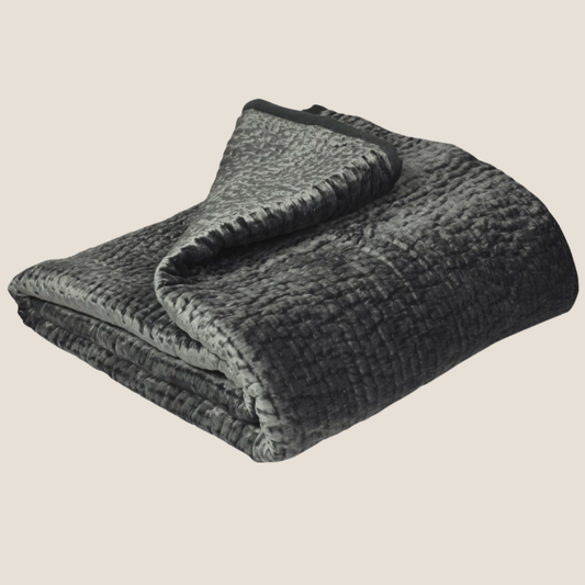 Brooklands Bedspread in Graphite