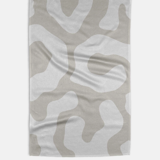 Geometry Off White Tea Towel