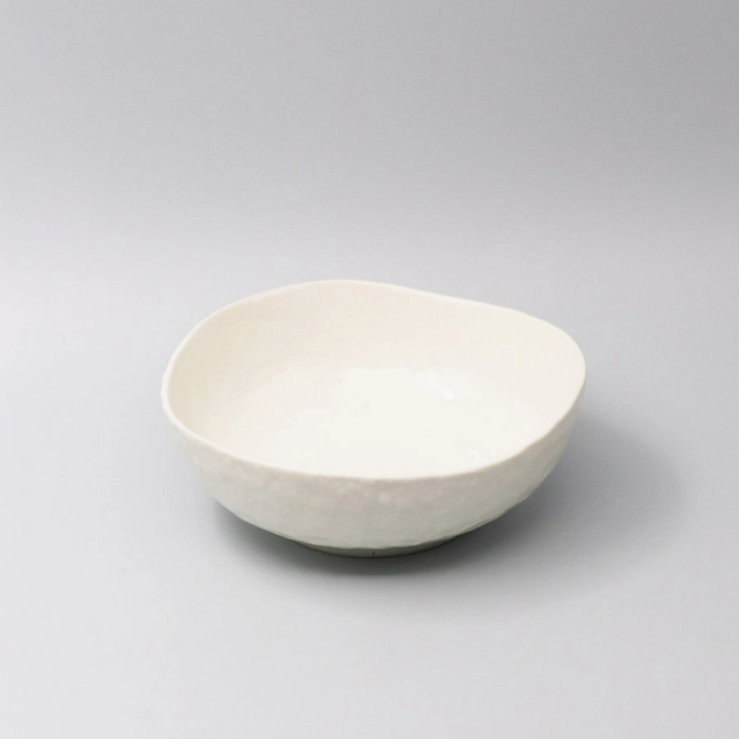 Porcelain Mist Uneven Large Bowl