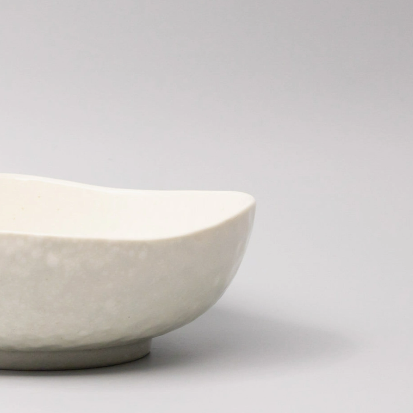 Porcelain Mist Uneven Large Bowl