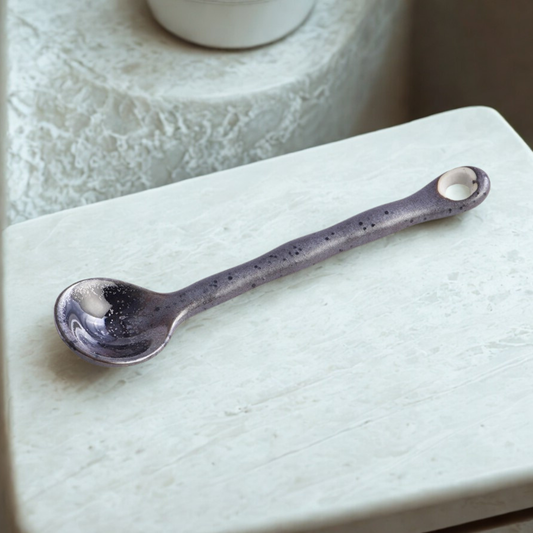 Obsidian Speckle Quartz Teaspoon