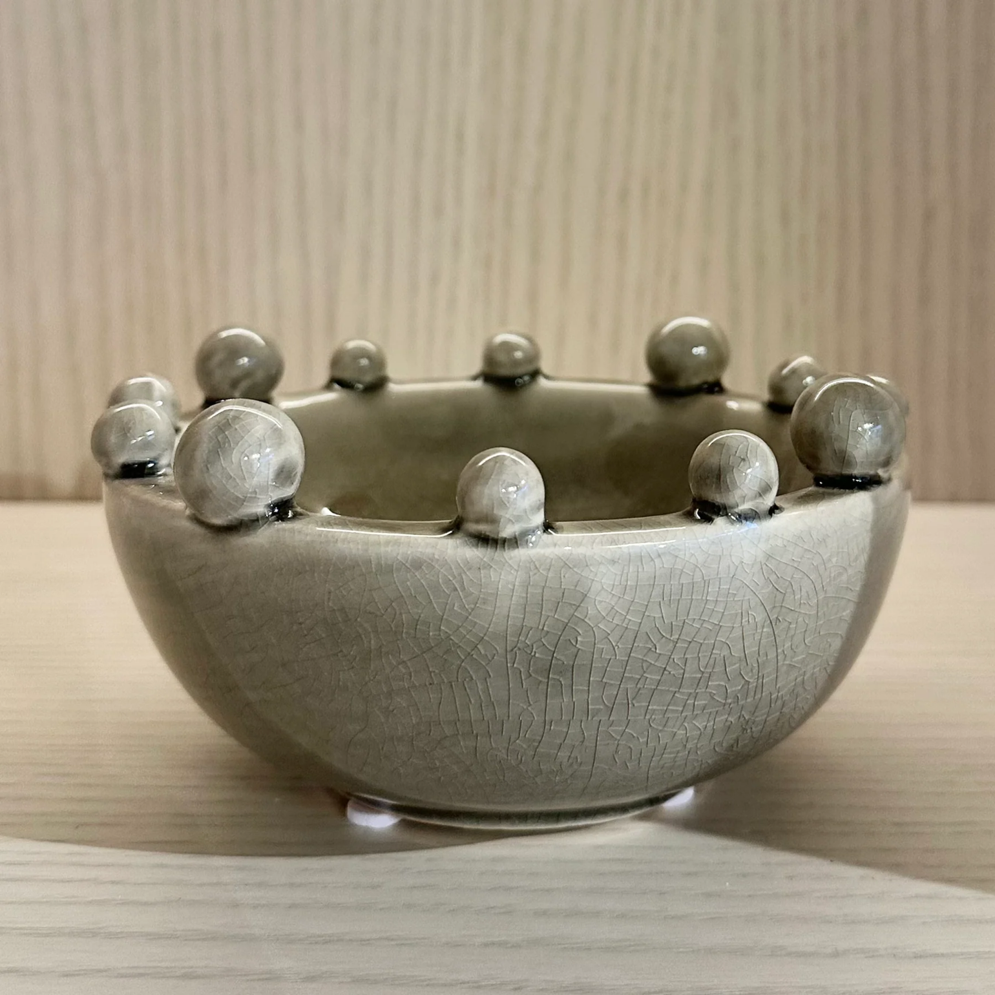 Grey Trinket Bobble Bowl