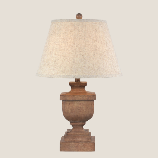 Ravelle Table Lamp With Edged Linen Shade