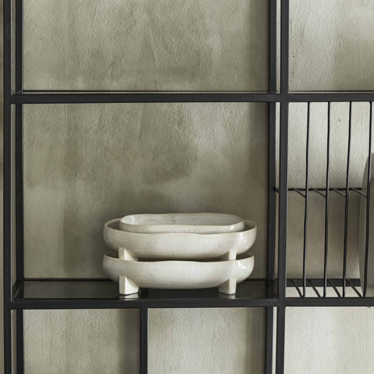 Pemba Tray in Offwhite, Medium