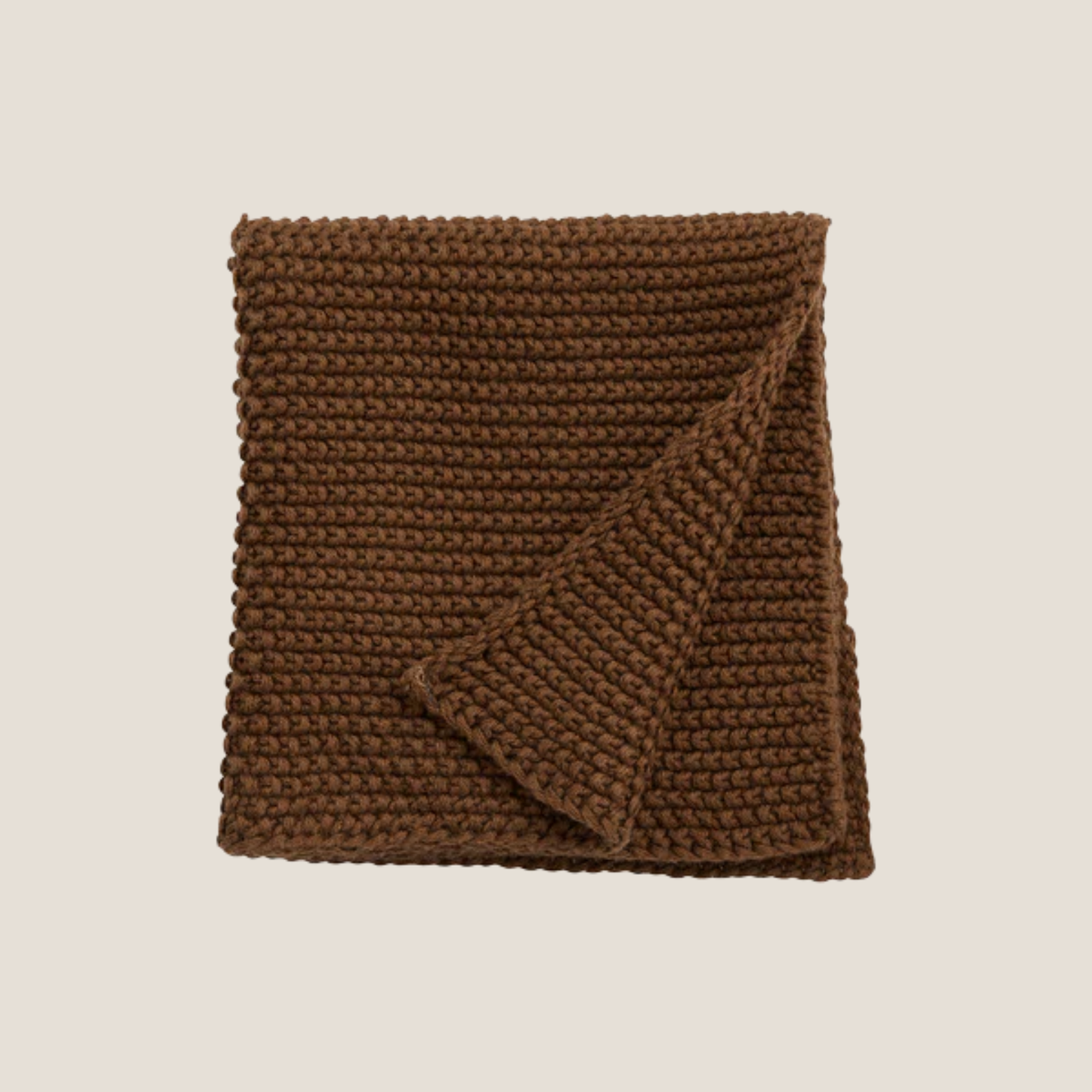 Merga Knitted Dishcloth in Brown