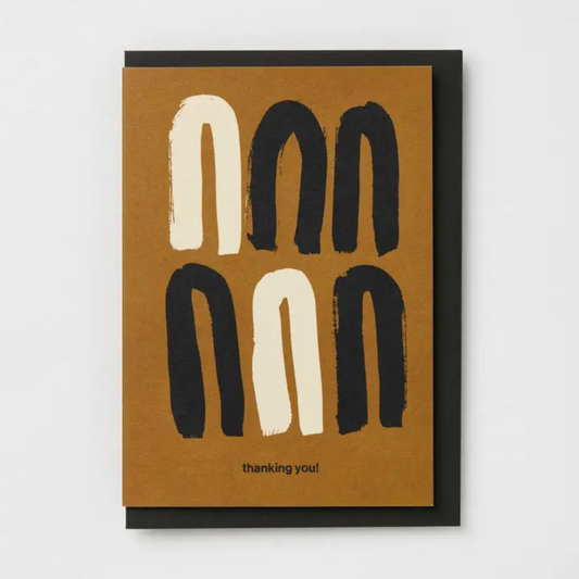 Thank You Greeting Card - Abstract Arches