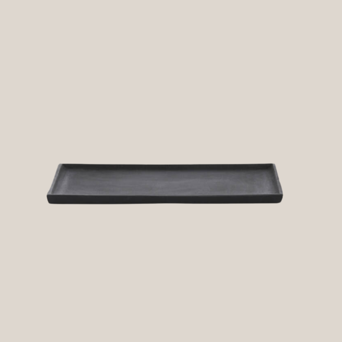 Maes Rectangle Metal Tray - Black