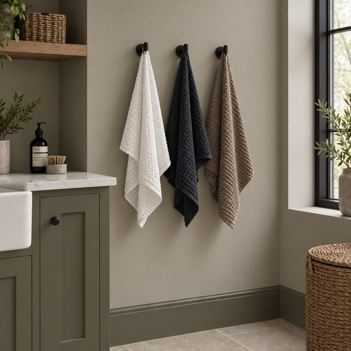 Mushroom Signature Waffle Towel