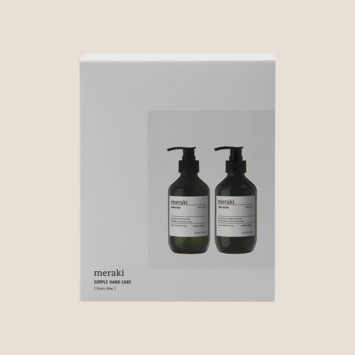 Meraki Gift Box, Linen Dew Hand Soap & Lotion