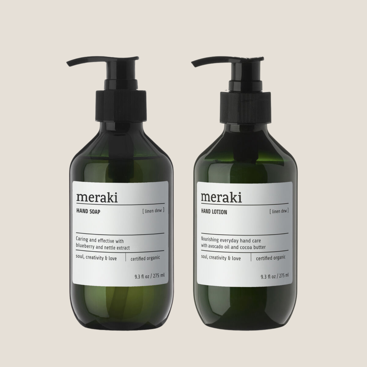 Meraki Gift Box, Linen Dew Hand Soap & Lotion