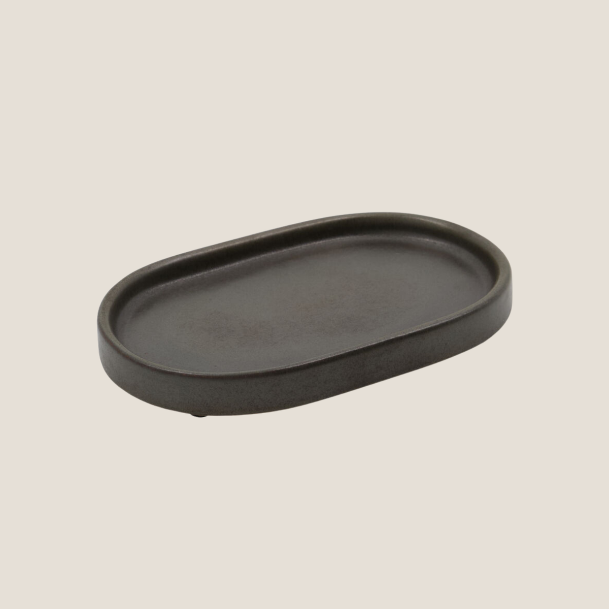 Datura Small Tray, Dark Grey