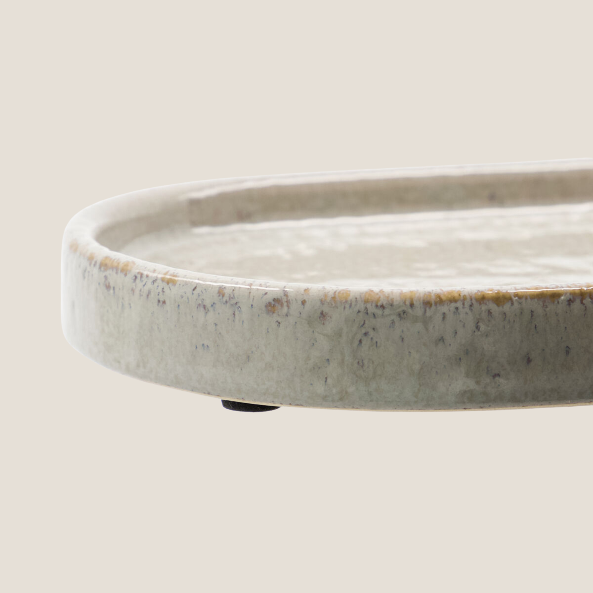 Datura Small Tray, Greige