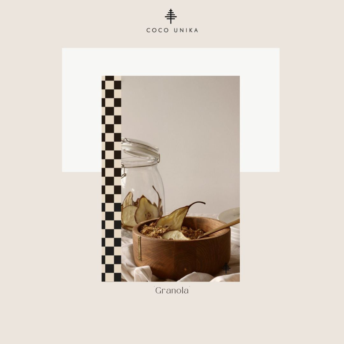 Coco Unika Luxury Microfibre Teatowel, Granola
