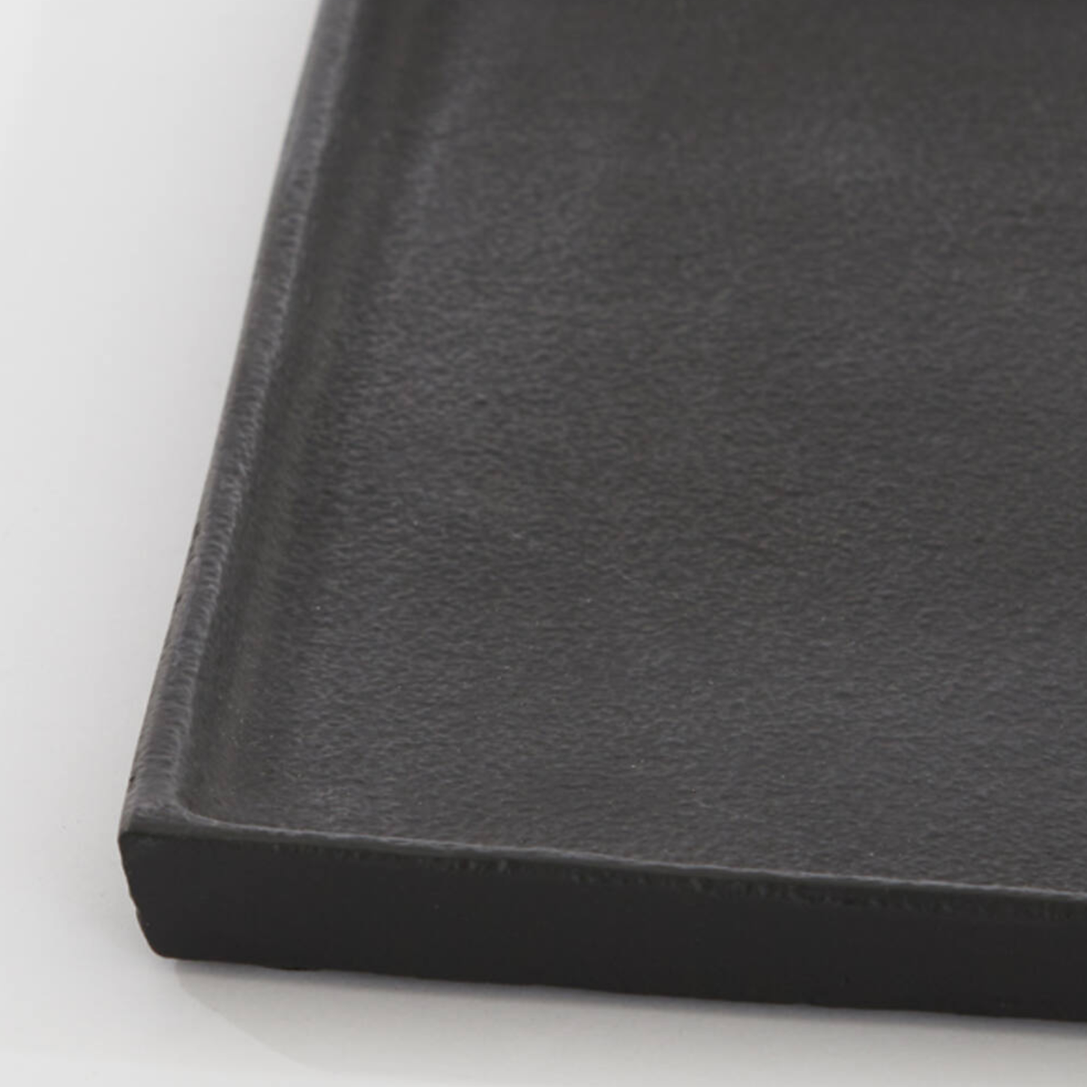 Maes Large Rectangle Metal Tray - Black