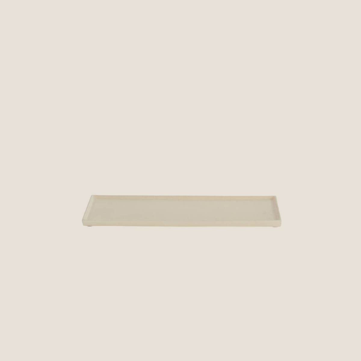Maes Large Rectangle Metal Tray - Cream