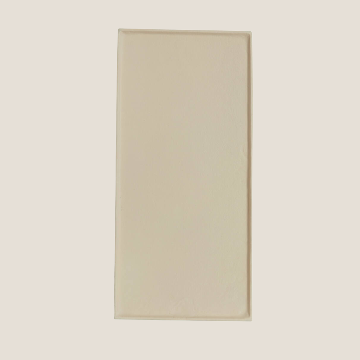 Maes Large Rectangle Metal Tray - Cream