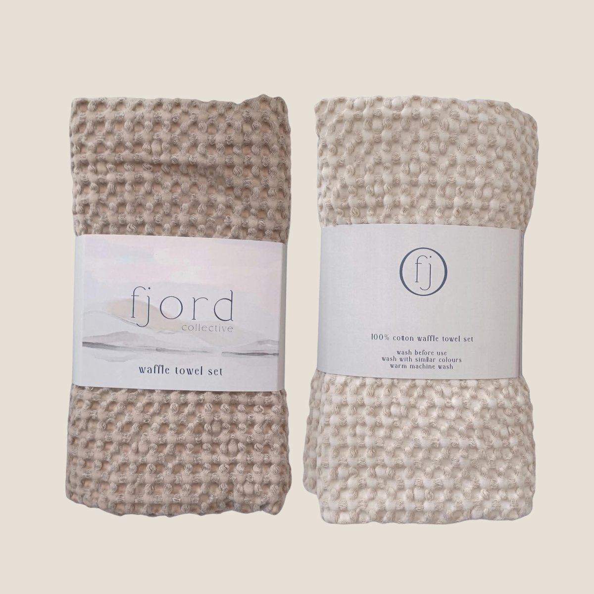 Mushroom Classic Waffle Towel Set