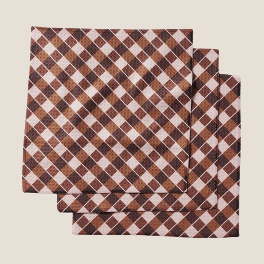 Geometry Cozy Autumn Days Dishcloth Set, 3pk