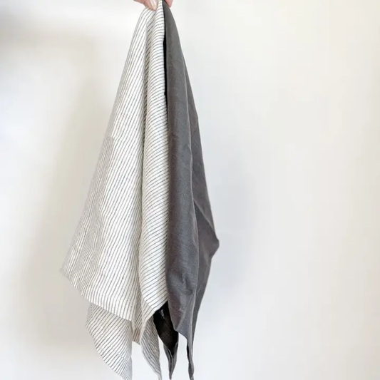 Linen Tea Towel in Charcoal
