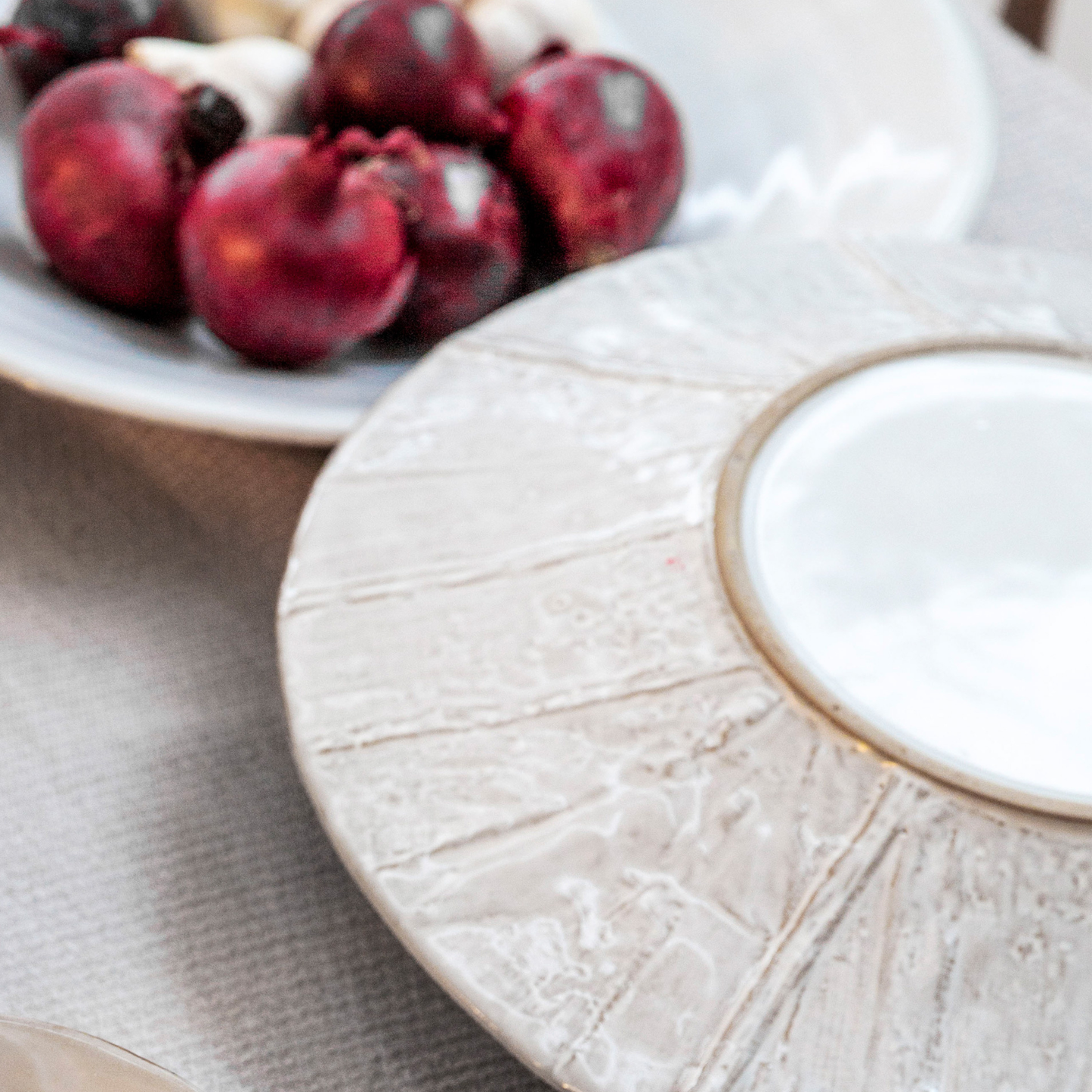 Ithaca White Meze Serving Plate
