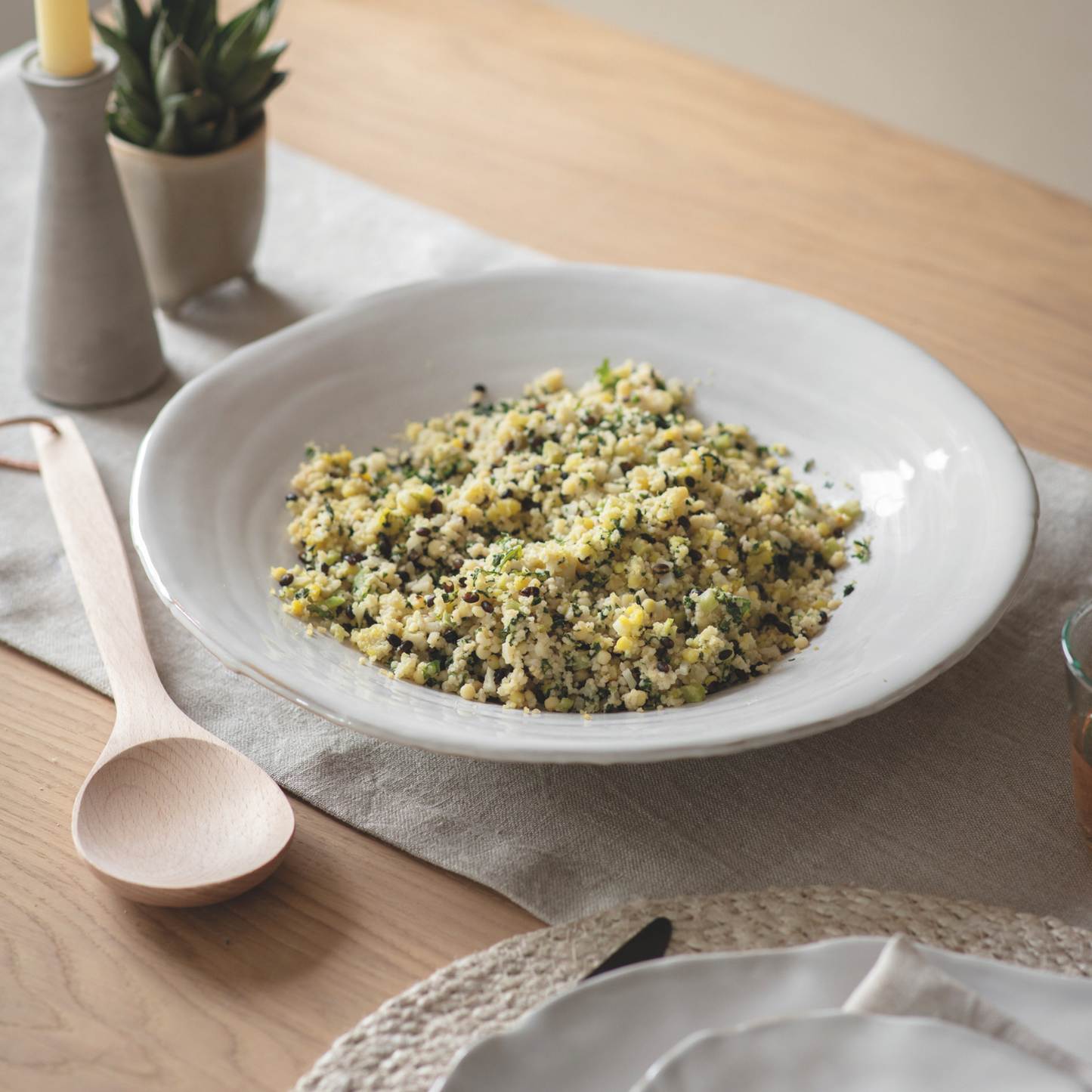 Ithaca White Meze Serving Plate