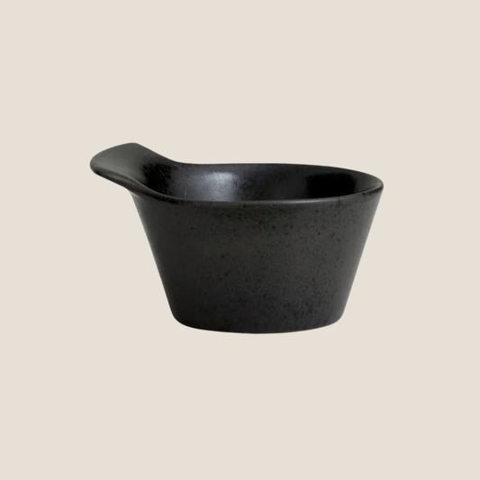 Torc ceramic bowl in brown/black glaze, Large