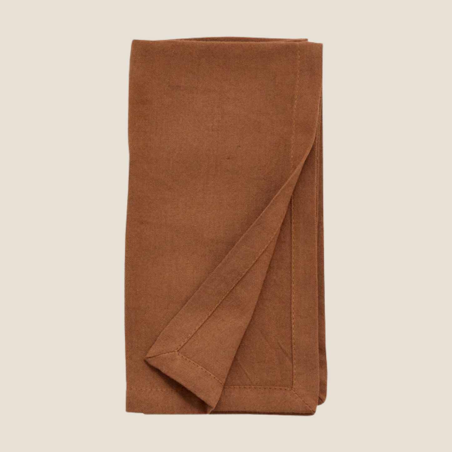 Classic Cotton-Mix Napkins in Brown