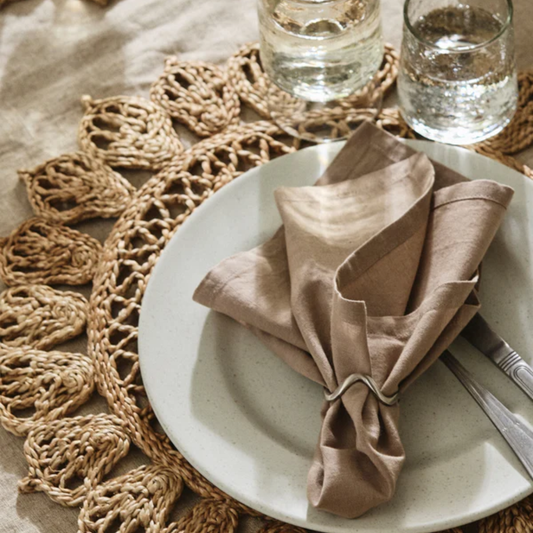Classic Cotton-Mix Napkins in Greige